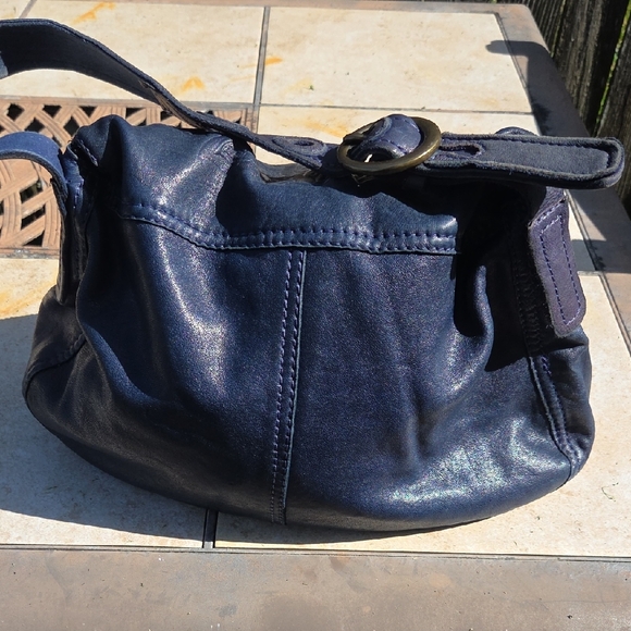 LUCKY BRAND Stash "Ramblin' Rose" shoulder bag 100% Lamb Leather - Picture 3 of 13